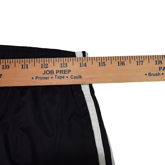 Adidas Vintage 90's Trefoil Nylon Track Pants M 100% Nylon Black White Stripes - Picture 7 of 9